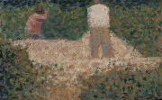 Georges Seurat Two Stonebreakers Spain oil painting artist